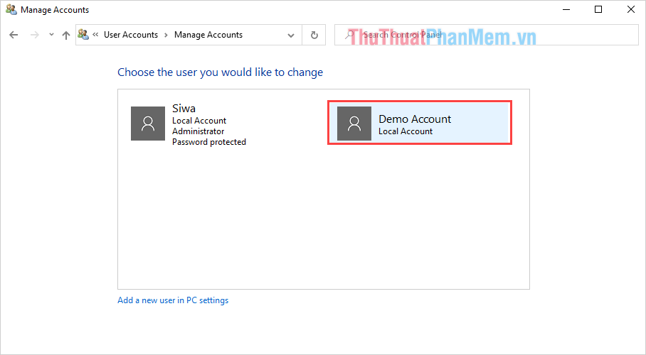How to delete Account, User in Win 10 Picture 7