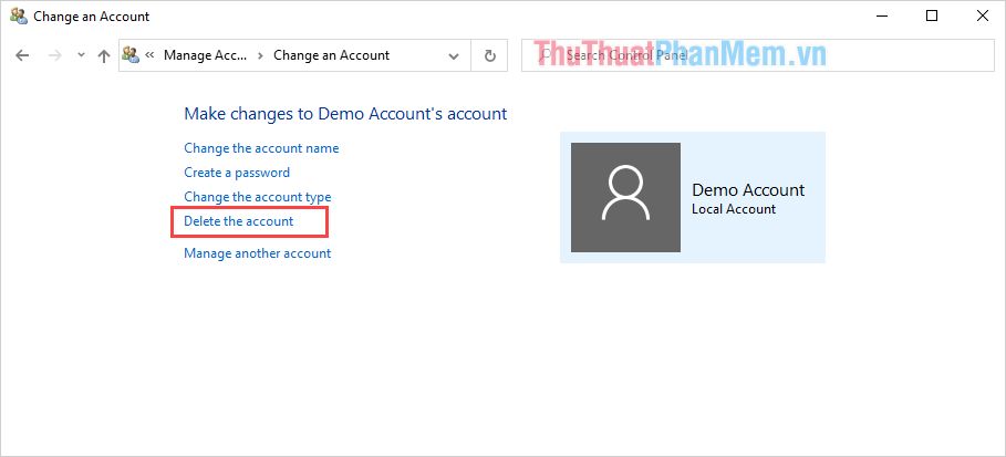 How to delete Account, User in Win 10 Picture 8