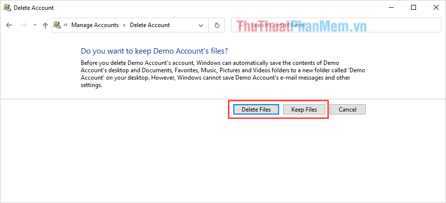 How to delete Account, User in Win 10 Picture 9