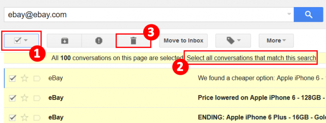 How to delete all emails of a specific sender on Gmail? Picture 5