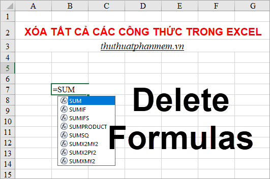 how-to-delete-all-formulas-in-excel-fastest