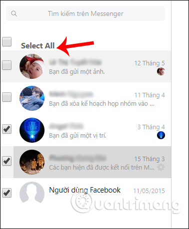 How to delete all messages on Facebook Messenger with just one click Picture 5