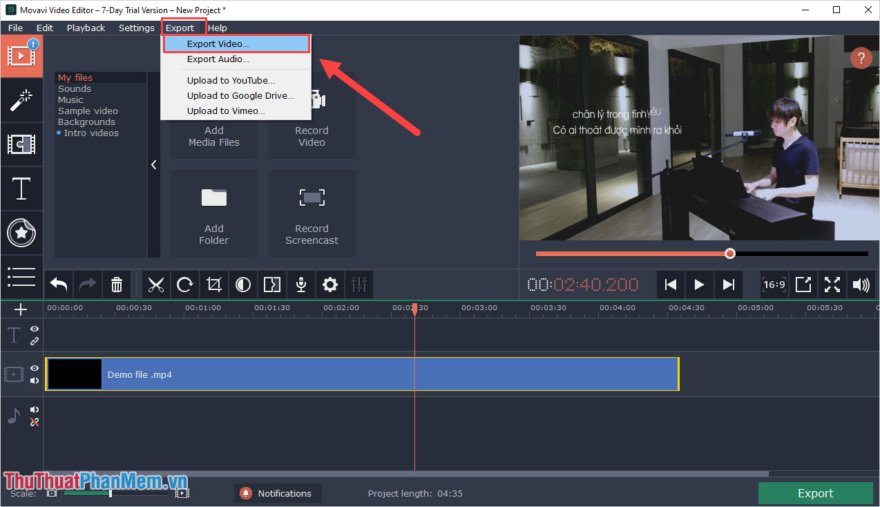 How to delete audio in Video Picture 16