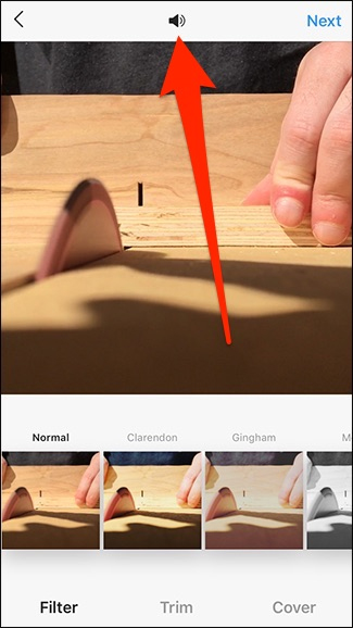 How to delete audio when posting videos to Instagram Picture 3