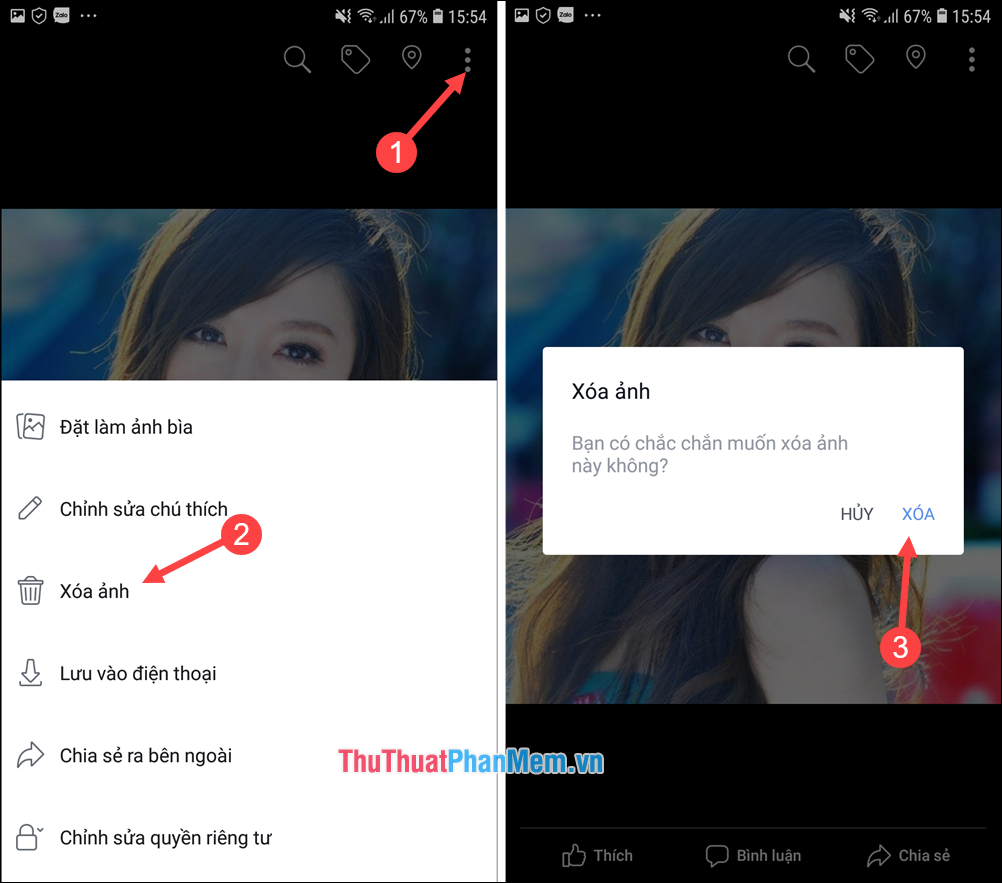 How to delete avatar on Facebook Picture 7