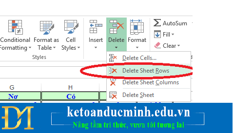 How to delete blank lines in Excel Picture 4