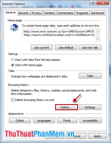 How to delete browsing history, search on Chrome, Firefox, IE Picture 10