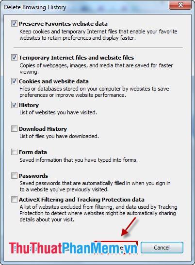 How to delete browsing history, search on Chrome, Firefox, IE Picture 11