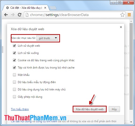 How to delete browsing history, search on Chrome, Firefox, IE Picture 3