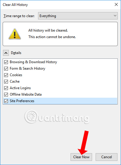 How to delete cache and cookies on Chrome, Firefox and Coc Coc Picture 6