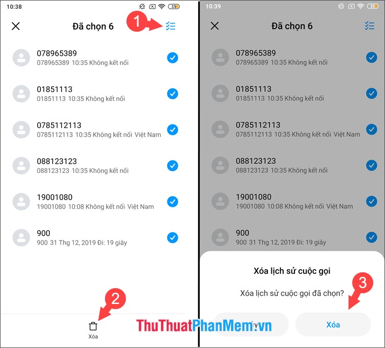 How to delete call history on iPhone, Android phones Picture 10