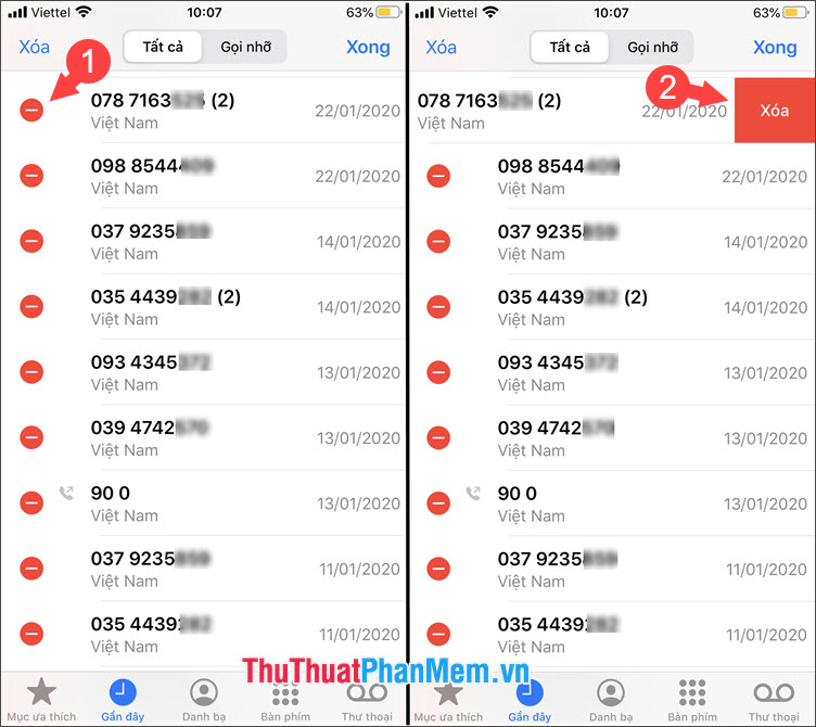 How to delete call history on iPhone, Android phones Picture 3