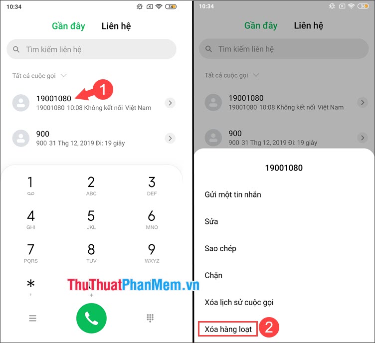 How to delete call history on iPhone, Android phones Picture 9