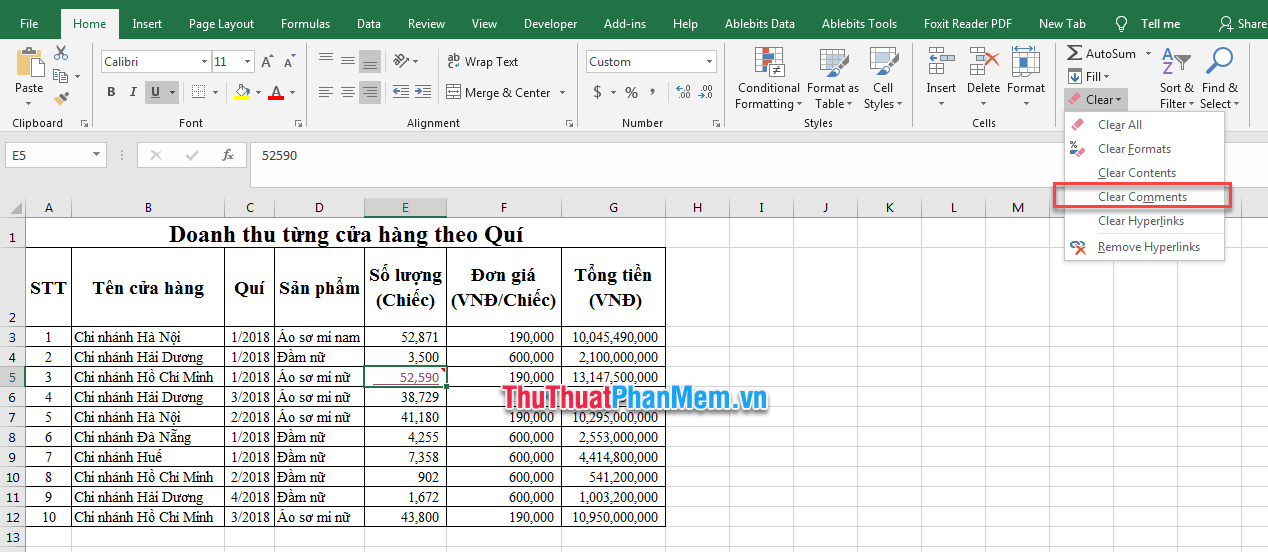 How to delete cells in Excel Picture 7