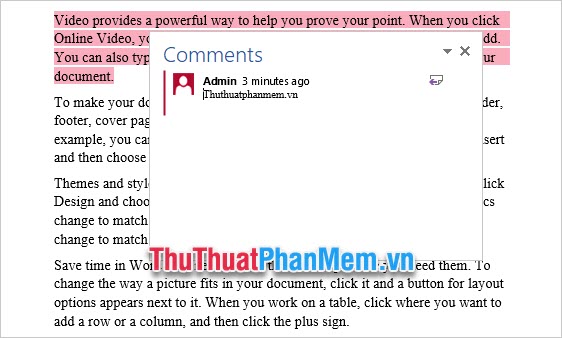 How to delete Comments in Word Picture 9