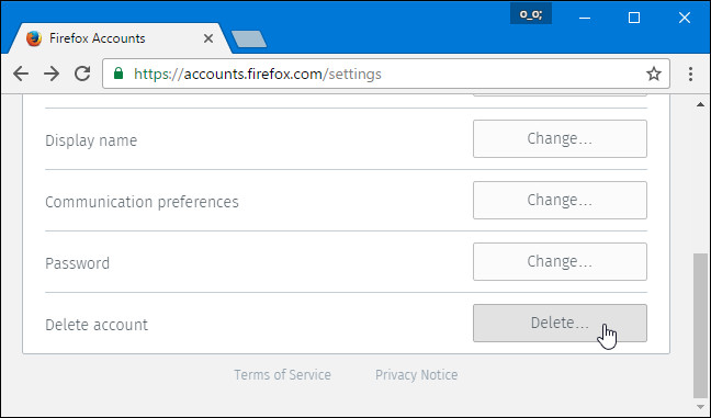 How to delete Firefox account Picture 7