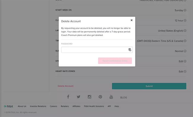 How to delete Fitbit data Picture 2