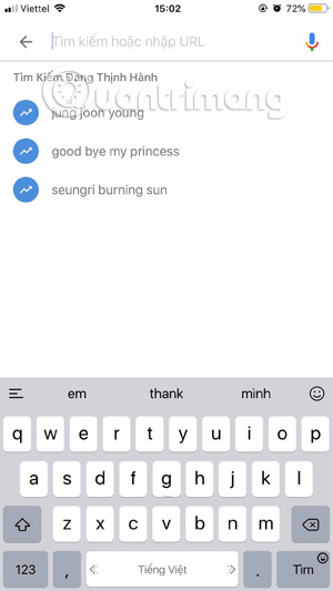 How to delete Google application history on the phone Picture 8