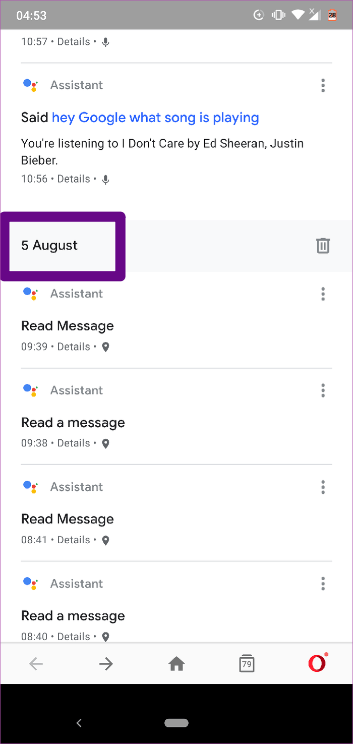 How to delete Google Assistant history on Android Picture 12