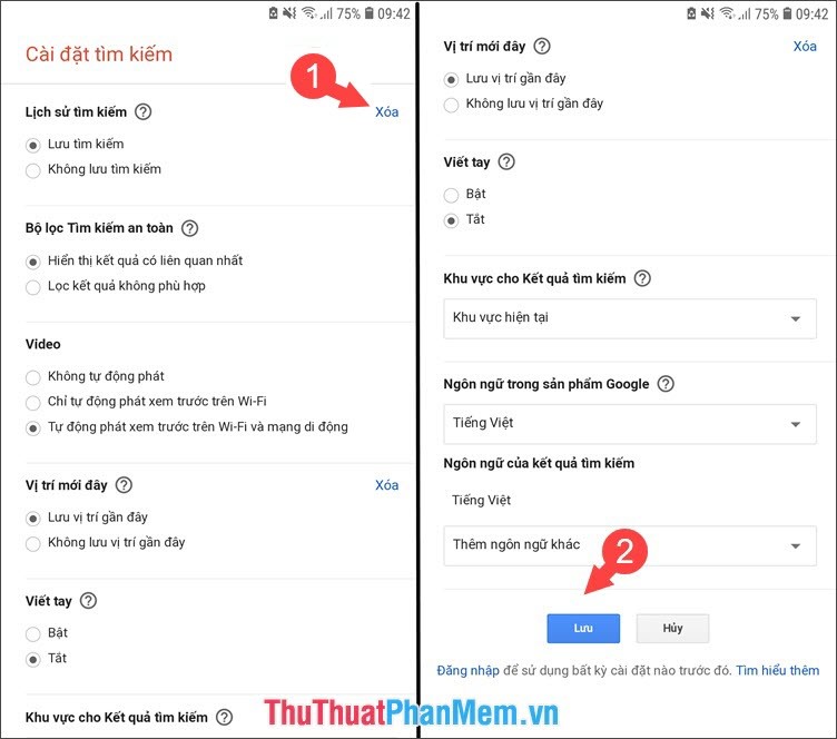 How to delete Google search history on iPhone, Samsung, Xiaomi phones Picture 5