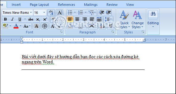 Delete Horizontal Line In Word Eovast