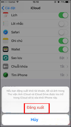 How to delete iCloud account on iPhone Picture 3