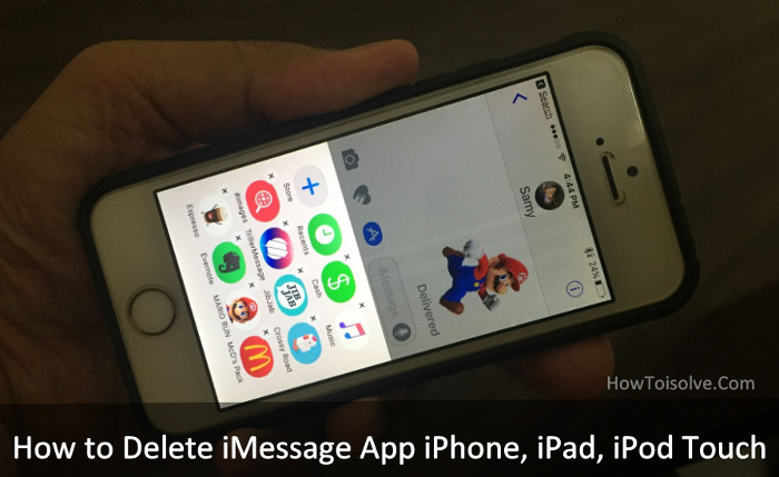 How to delete iMessage application on iOS 10? Picture 1