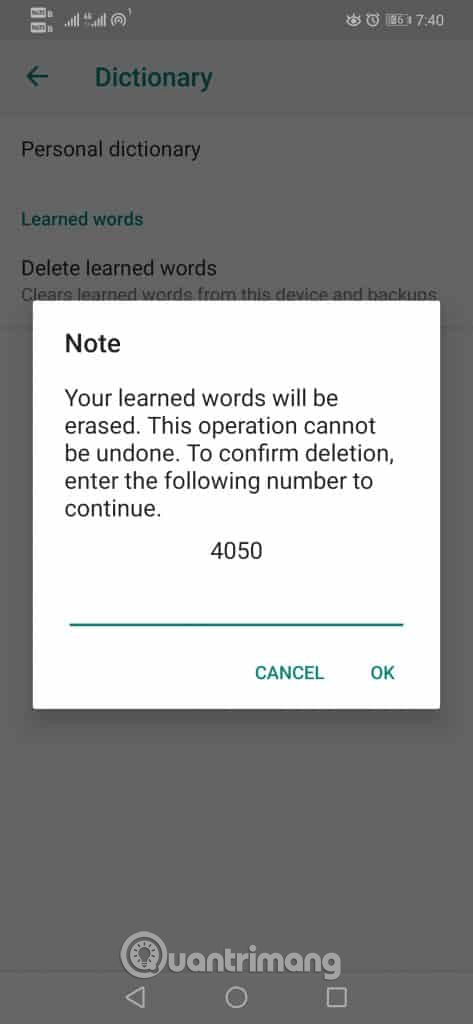 How to delete keyboard history on Android Picture 5
