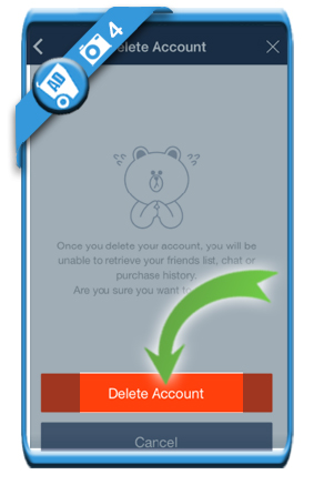 How to delete LINE account? Picture 3