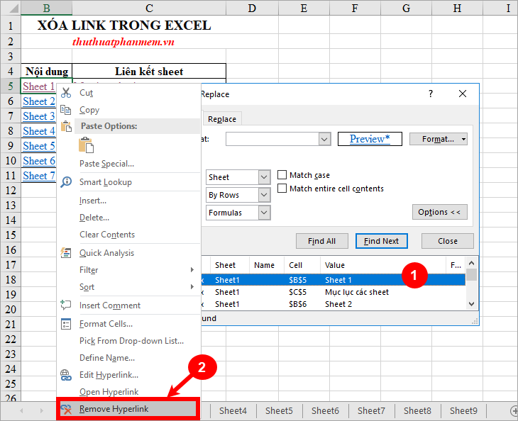 excel delete links to other files