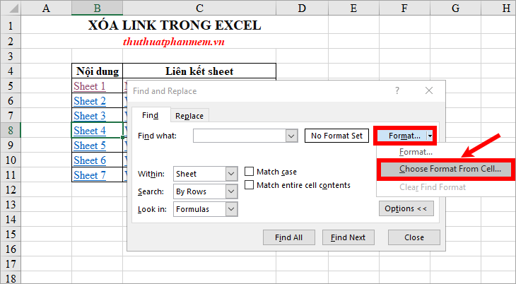 How to delete links in Excel Picture 7