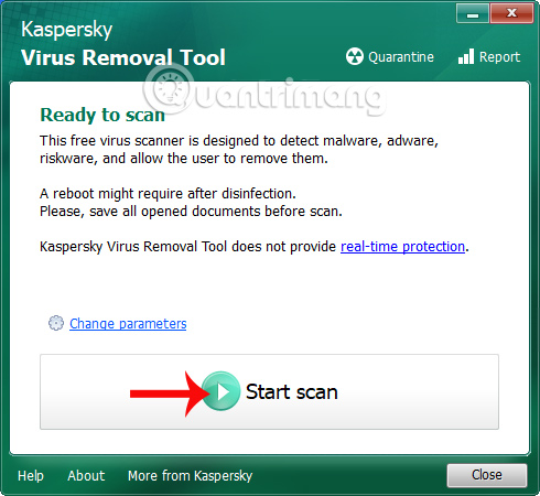 How to delete malicious programs using Kaspersky Virus Removal Tool Picture 6
