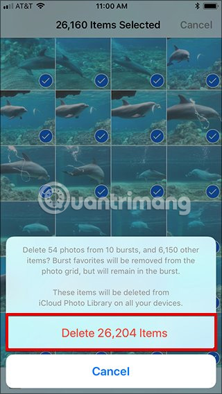 How to delete multiple photos saved on iPhone for a while Picture 9
