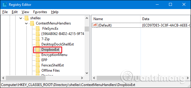 How to delete options in the Windows context menu Picture 9