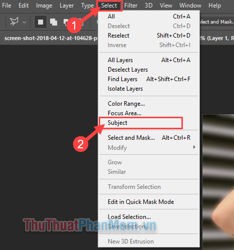 How to delete photo backdrops in Photoshop Picture 6