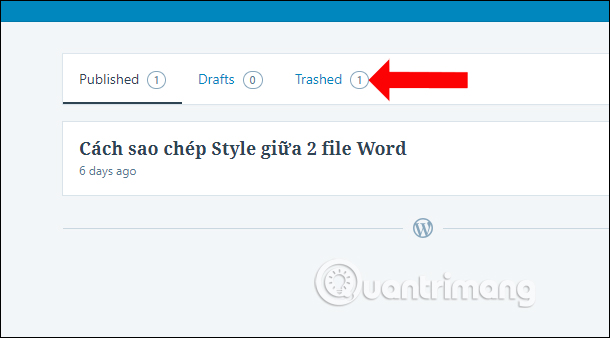 How to delete posts posted on WordPress Picture 5