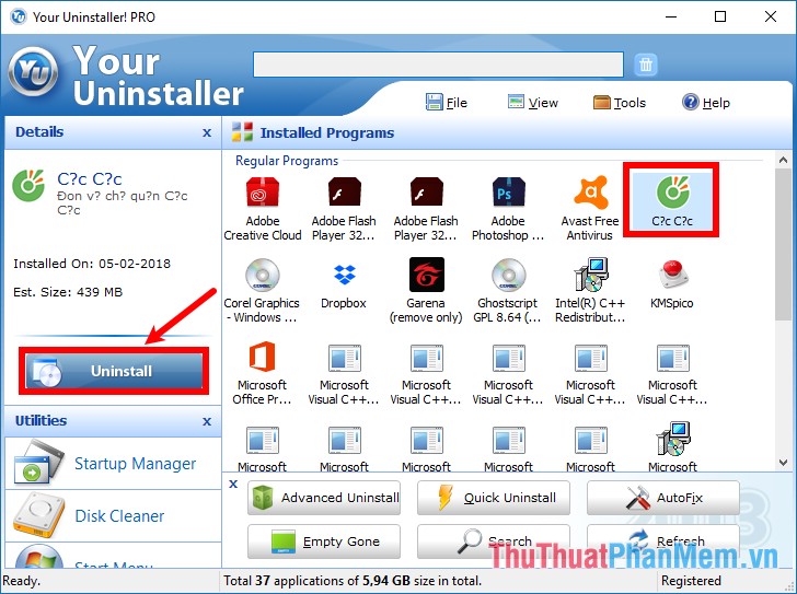 How to delete, remove software on Windows 10 computers Picture 11