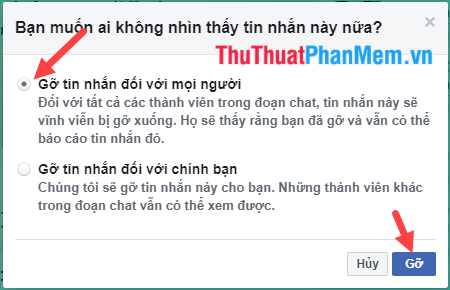How to delete sent messages in Facebook Messenger Picture 5