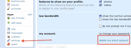 How to delete social network accounts Picture 1