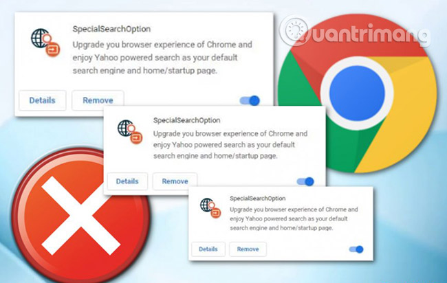 How to delete SpecialSearchOption on Chrome and another browser Picture 1