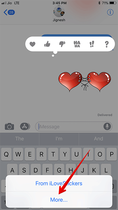 How to delete sticker in iMessages on iPhone and iPad Picture 5