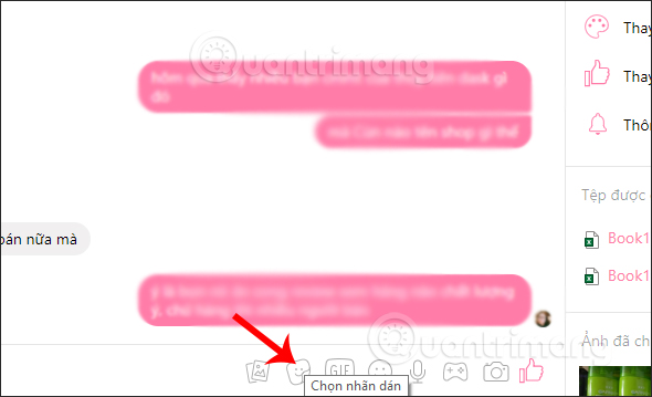 How to delete sticker on Facebook Messenger Picture 6