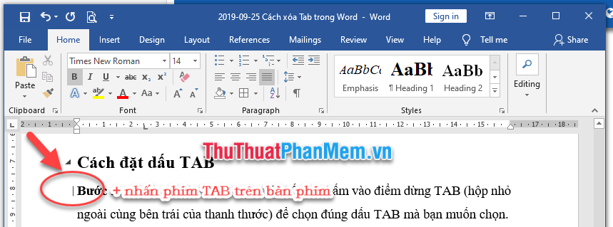 How to delete Tab in Word Picture 13