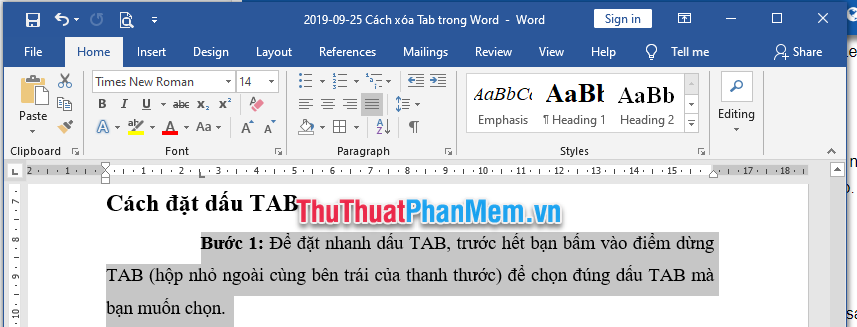 How to delete Tab in Word Picture 15