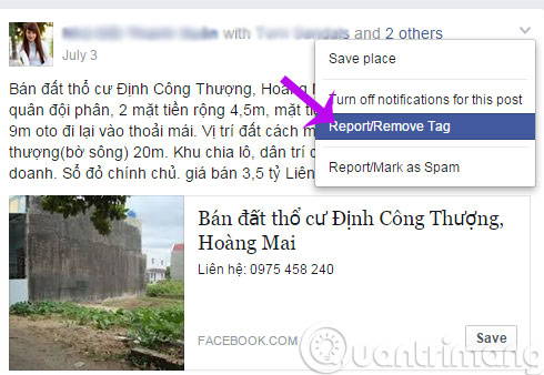 How to delete tags on Facebook Picture 5