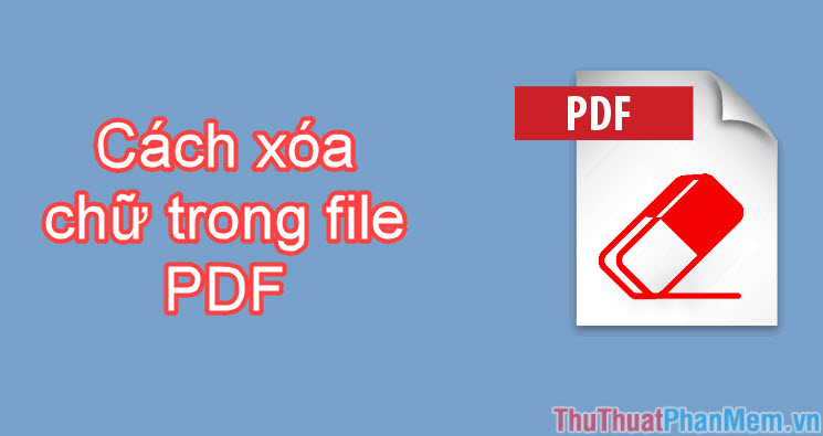 How to delete text in PDF files