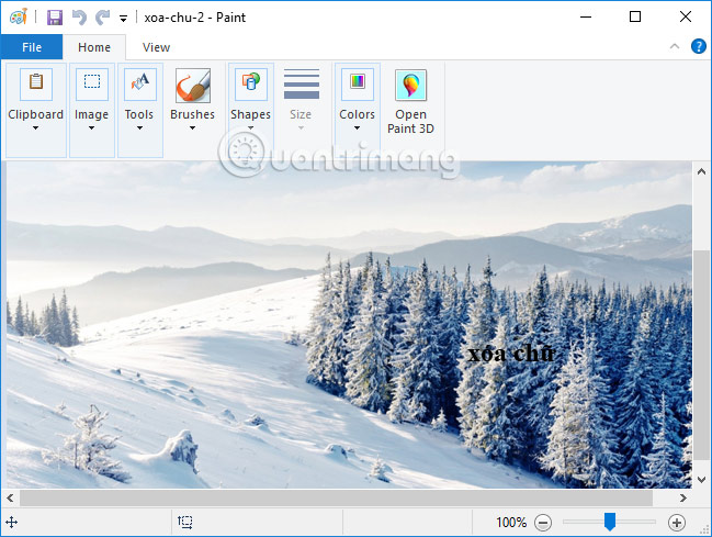 Picture 9 of How to delete text in photos with Paint