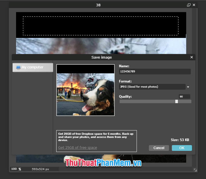 How to delete text on photos in Photoshop Online Picture 9