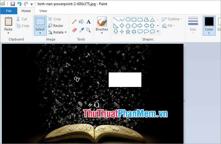 How to delete text on photos with Paint is extremely simple Picture 13