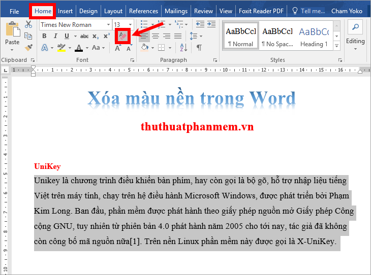 Xóa nền chữ trong Word sẽ trở nên dễ dàng hơn bao giờ hết nhờ vào sự cải tiến của Word